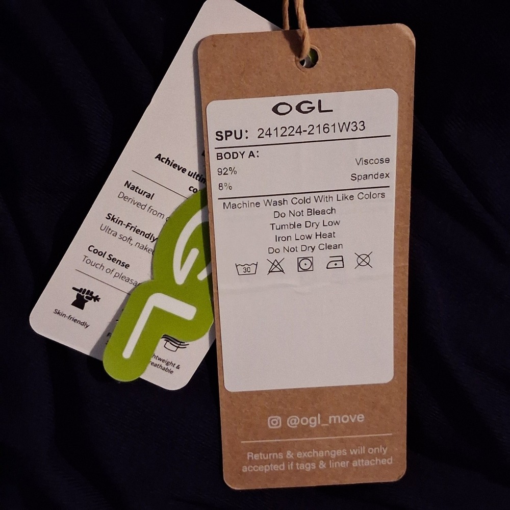 NWT OGL Eco-SkinKiss Matte Rib Tube Top & Mermaid Midi Skirt Set Midnight Navy L - Picture 13 of 16